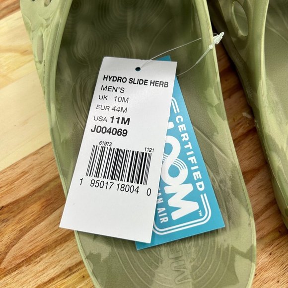 Merrell Sandals Men\'s Hydro Slide Beige Green Open Toe Slip-On Sz 11 main image 11